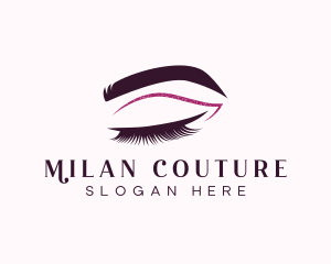 Beauty Lashes Makeup Artist logo design