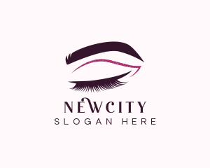 Beauty Lashes Makeup Artist logo design