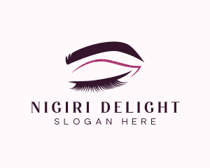 Beauty Lashes Makeup Artist logo design