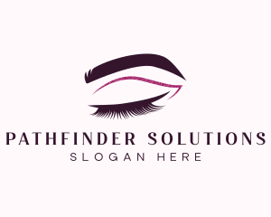 Beauty Lashes Makeup Artist logo design