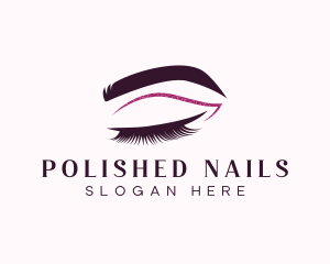 Beauty Lashes Makeup Artist logo design