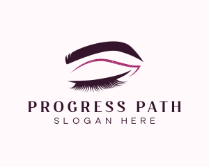 Beauty Lashes Makeup Artist logo design