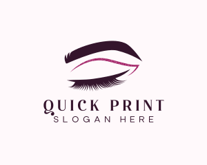 Beauty Lashes Makeup Artist logo design