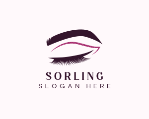 Beauty Lashes Makeup Artist logo design