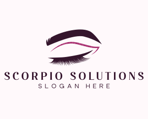 Beauty Lashes Makeup Artist logo design