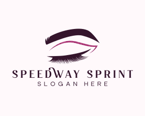 Beauty Lashes Makeup Artist logo design