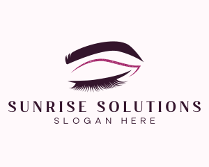 Beauty Lashes Makeup Artist logo design