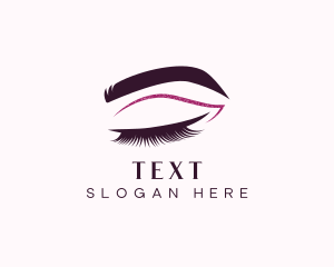 Beauty Lashes Makeup Artist logo design