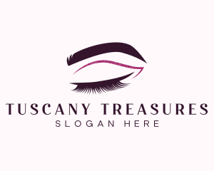 Beauty Lashes Makeup Artist logo design