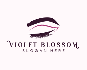 Beauty Lashes Makeup Artist logo design