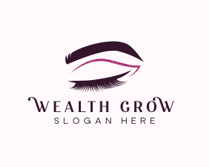 Beauty Lashes Makeup Artist logo design