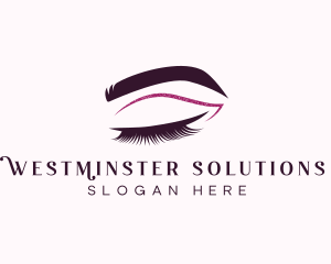 Beauty Lashes Makeup Artist logo design