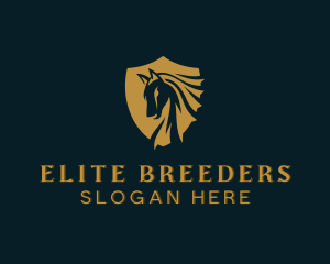 Gold Horse Equestrian logo design