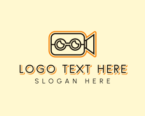 Blogging - Video Camera Vlog logo design