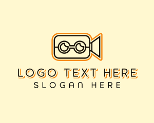 Blogging - Video Camera Vlog logo design