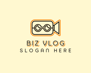 Vlog - Video Camera Vlog logo design