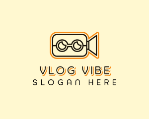 Video Camera Vlog logo design