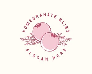 Pomegranate - Pomegranate Fruit Harvest logo design