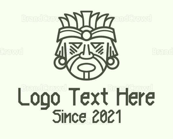 Mayan War Chief Logo