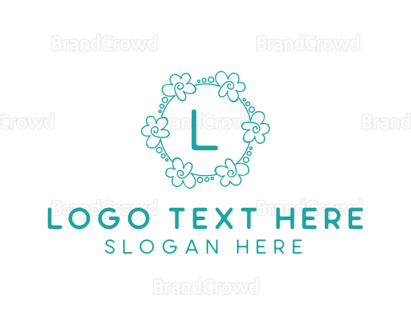 Flower Garland Wedding Planner Logo