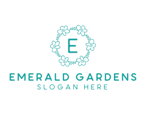 Flower Garland Wedding Planner logo design