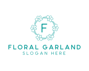 Flower Garland Wedding Planner logo design