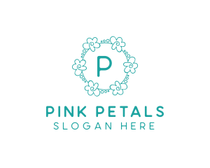 Flower Garland Wedding Planner logo design