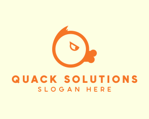 Duck - Angry Duck Bird logo design
