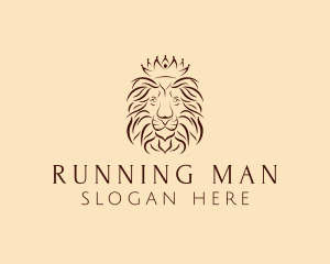 Lion Regal Crown Logo