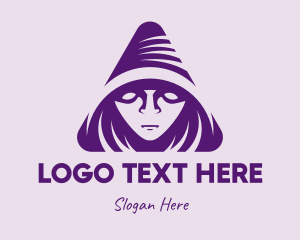Wizard - Violet Triangular Wizard logo design