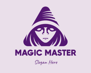 Wizard - Violet Triangular Wizard logo design