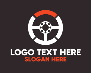 Vehicle - Steering Wheel Automotive Services logo design