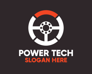 Car Emblem - Steering Wheel Automotive Services logo design