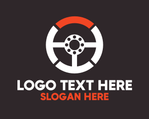 Steering Wheel - Steering Wheel Automotive Services logo design