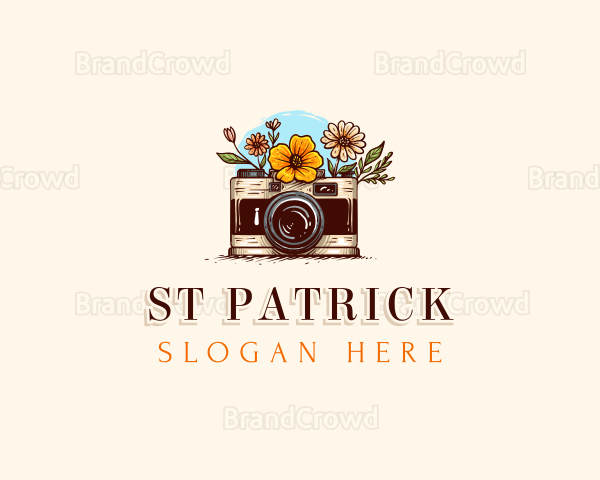 Flower Camera Photography Logo