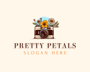 Flower Camera Photography logo design