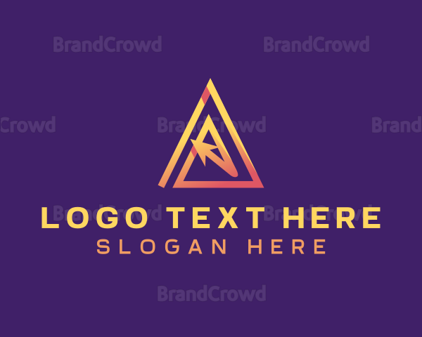 Arrow Triangle Startup Logo