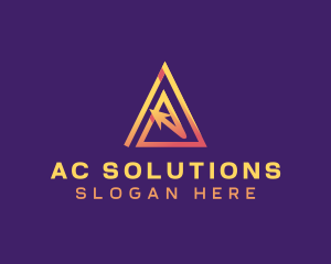 Arrow Triangle Startup logo design