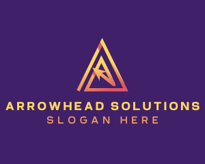 Arrow Triangle Startup logo design