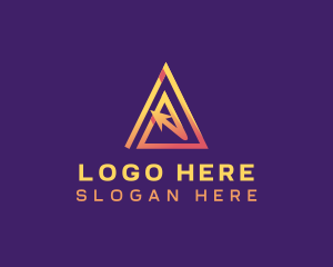 Gamer - Arrow Triangle Startup logo design