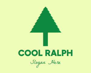 Green Simple Tree logo design