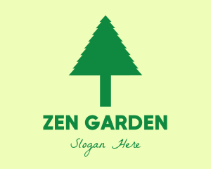 Green Simple Tree logo design