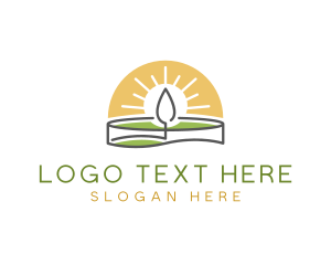 Candle - Bright Candle Flame logo design