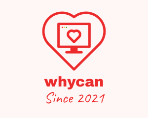 Heart - Online Dating App logo design