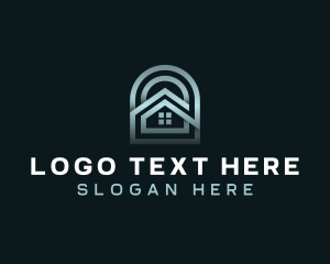 Real Estate - House Property Roofing logo design