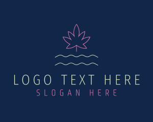 Lounge - Neon Weed Nightclub logo design