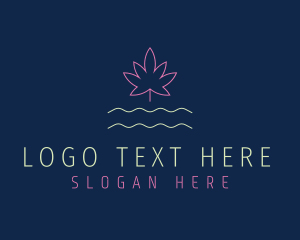 Lounge - Neon Weed Nightclub logo design