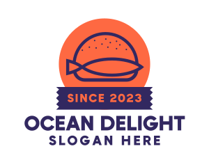 Seafood - Seafood Fish Burger logo design