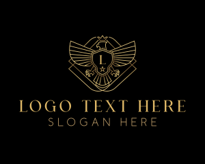 Hawk - Luxury Eagle Crest logo design