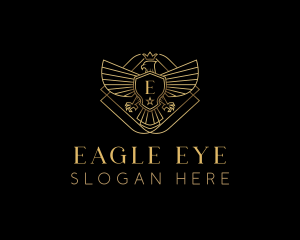 Luxury Eagle Crest logo design